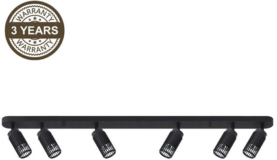 Lubinis šviestuvas Nezatříděno Lampa sufitowa Domoletti CEILING LIGHT ALVEO 6XGU10 ML0297 Juodas