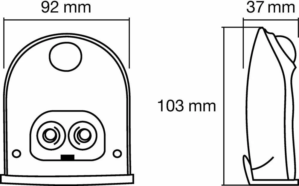 Šviestuvas Ledvance Doorled Down, LED, 0.5W, 4000K, 3xAAA