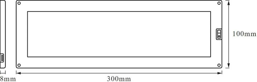 Ledvance 5W LED panelė CABINET, 300x100mm, 3000K