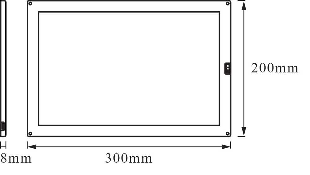 Ledvance 7,5W LED panelė CABINET, 300x200mm, 3000K