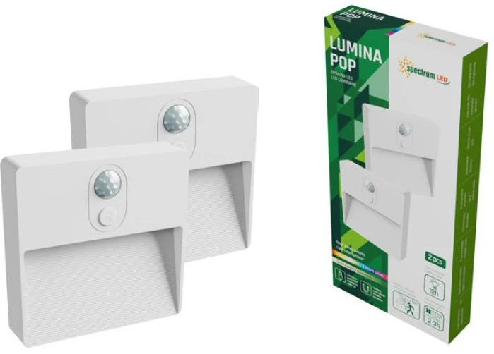 Sieninis šviestuvas Spectrum ŠVIESTUVAS TVIRT 3.7V RGBW IP20 2V