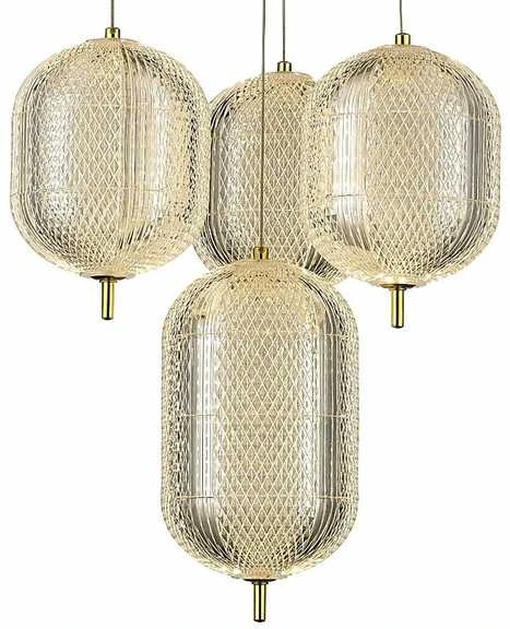 Lubinis šviestuvas Carruzzo Pendant Luminaire LED A2360-10 Gold