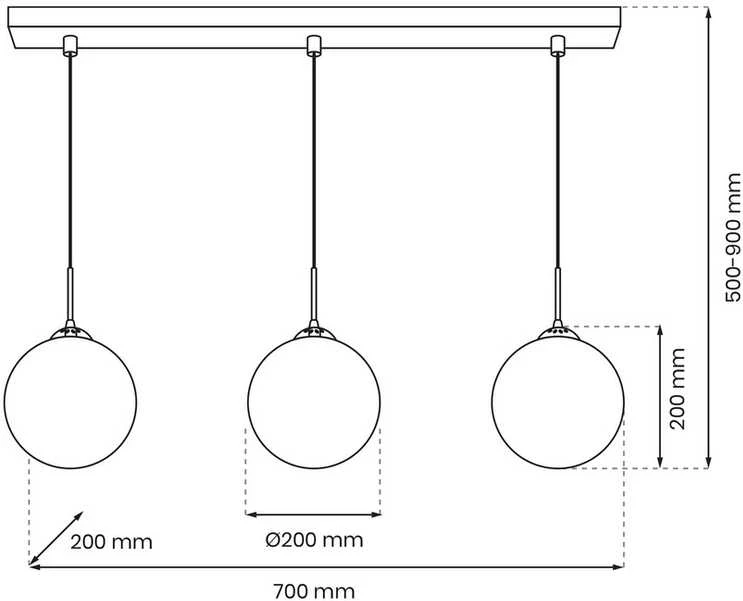 Lubinis šviestuvas Carruzzo PENDANT LIGHT BURSA 3XE14 LINE BL/GOLD