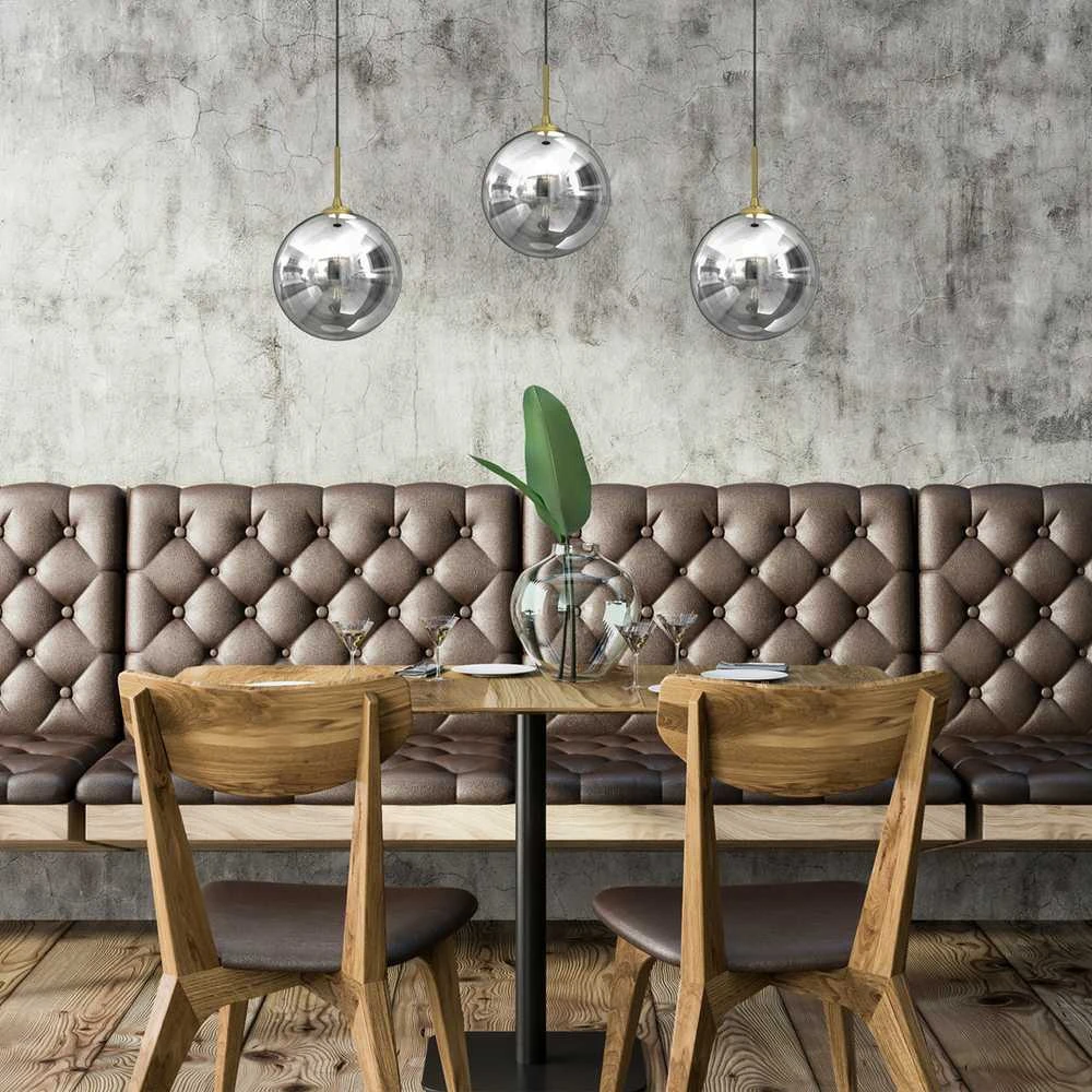 Lubinis šviestuvas Carruzzo PENDANT LIGHT BURSA 3XE14 LINE BL/GOLD