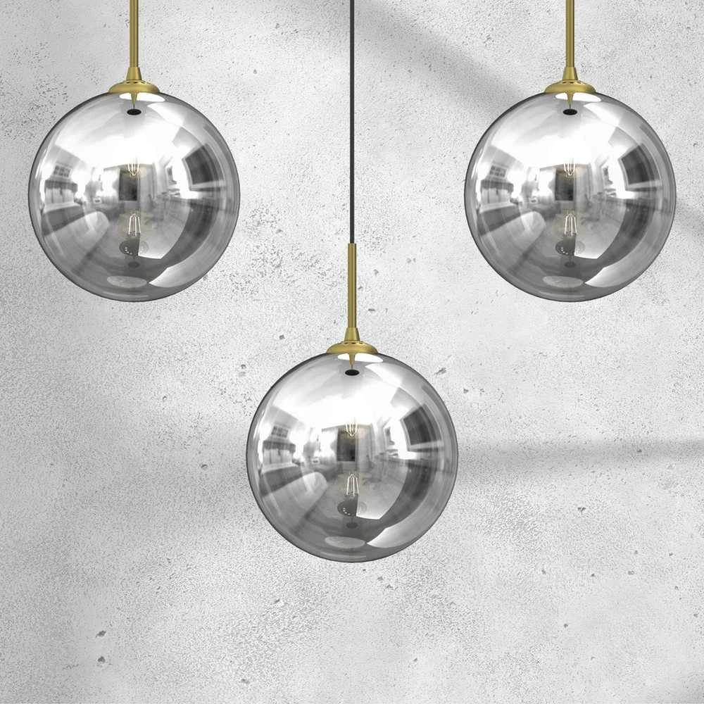 Lubinis šviestuvas Carruzzo PENDANT LIGHT BURSA 3XE14 LINE BL/GOLD
