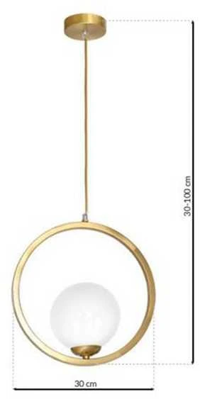 Lubinis šviestuvas Carruzzo PENDANT LIGHT KONYA E14 MLP5573 GOLD