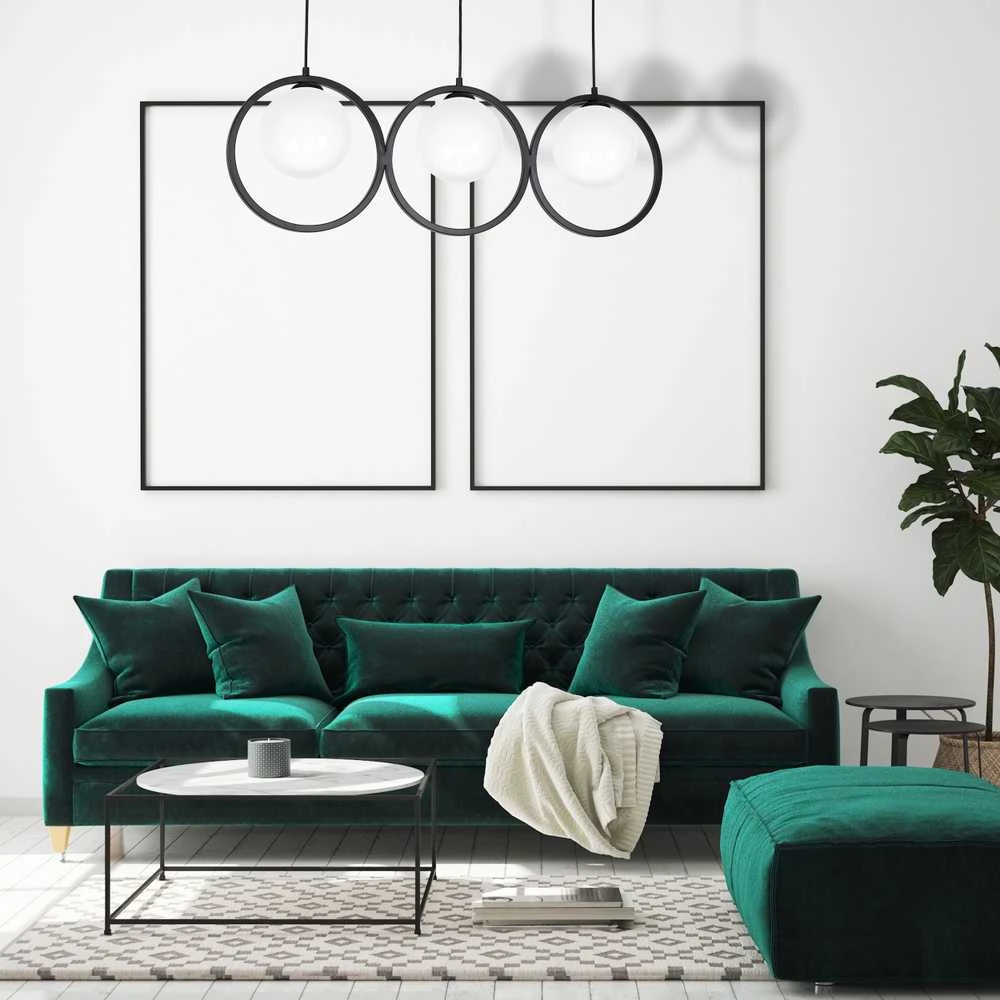 Lubinis šviestuvas Carruzzo PENDANT LIGHT KONYA 3XE14 Juodas/Baltas