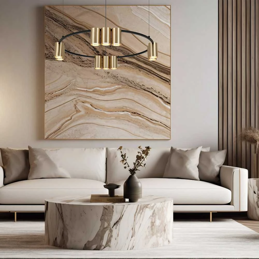 Lubinis šviestuvas Carruzzo Pendant light PORI 10XGU10 ML0375 Gold
