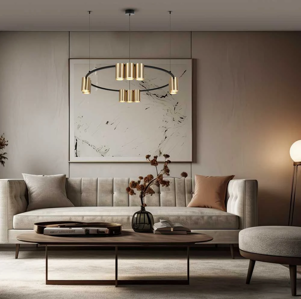 Lubinis šviestuvas Carruzzo Pendant light PORI 10XGU10 ML0375 Gold