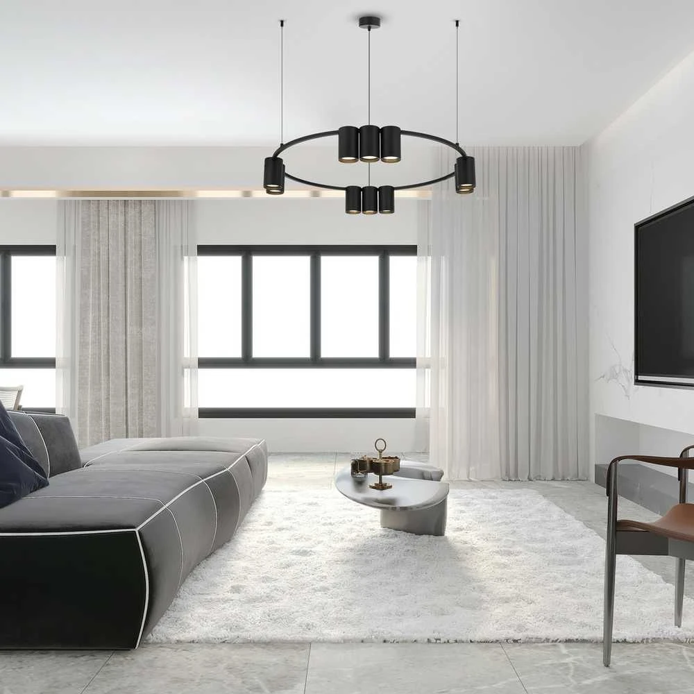 Lubinis šviestuvas Nezatříděno Carruzzo PENDANT LIGHT PORI 10XGU10 ML0373 Juodas