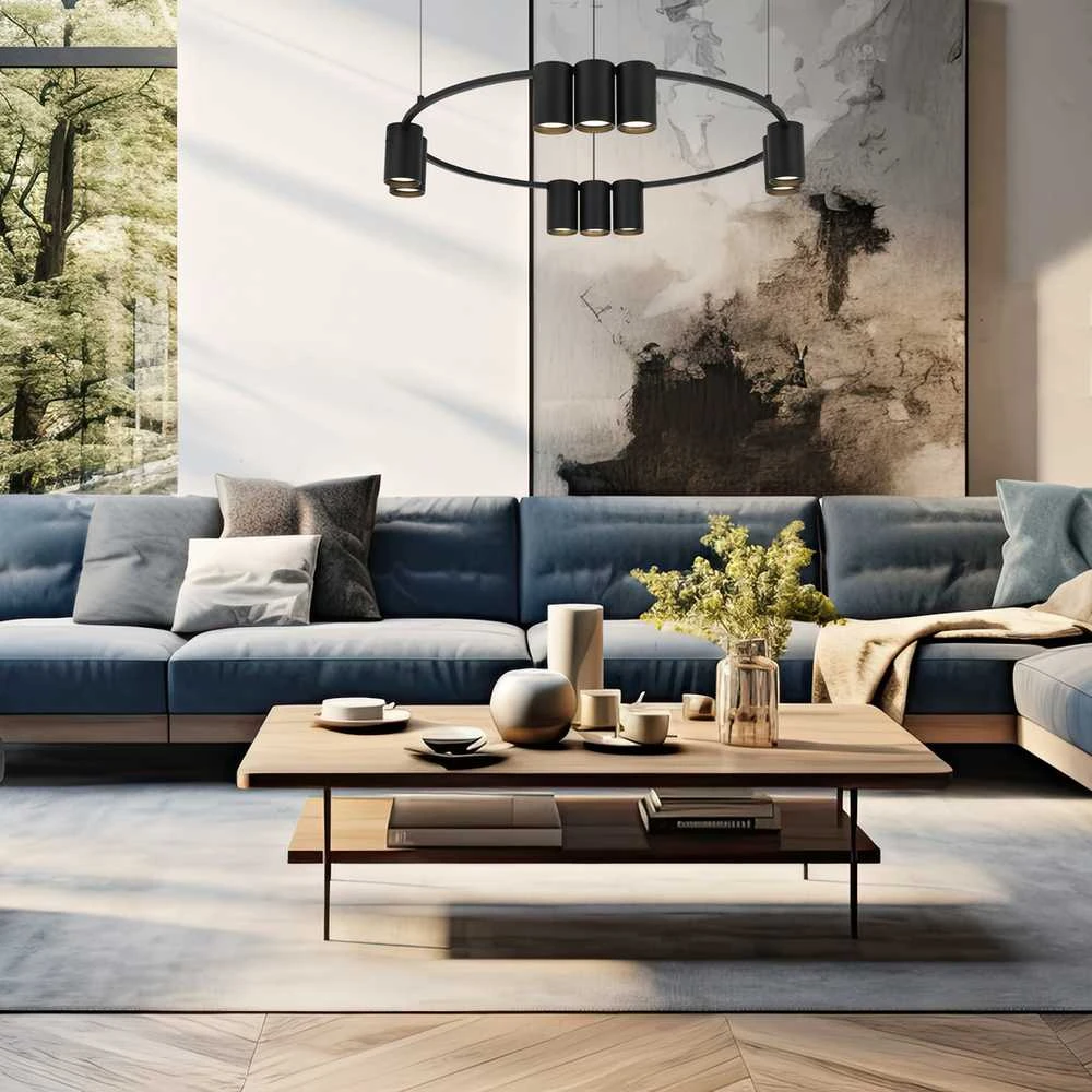 Lubinis šviestuvas Nezatříděno Carruzzo PENDANT LIGHT PORI 10XGU10 ML0373 Juodas