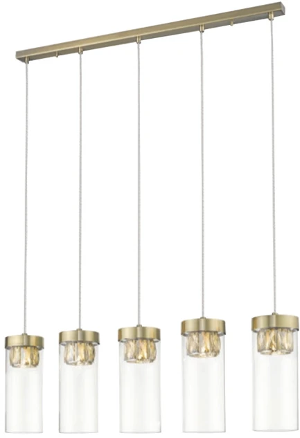 Lubinis šviestuvas Carruzzo Pendant lamp Porto 20101AB-5F 5x25W G9