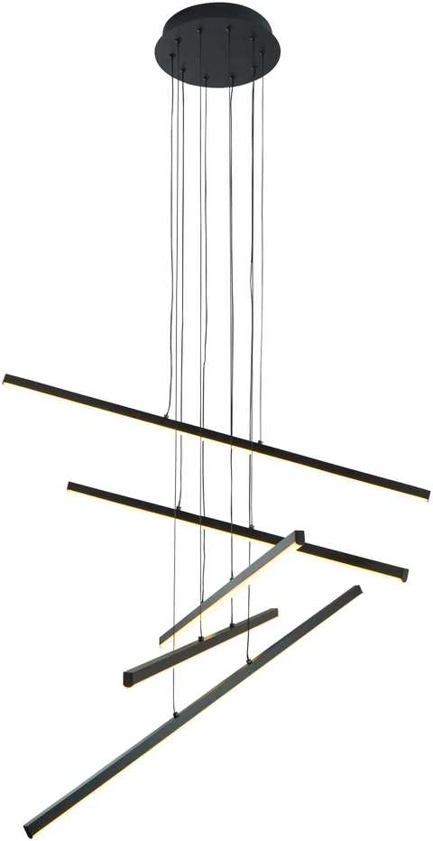 Pakabinamas šviestuvas Carruzzo PAKABINAMAS LED ŠVIESTUVAS SIBIU 60W 4000K JUODA