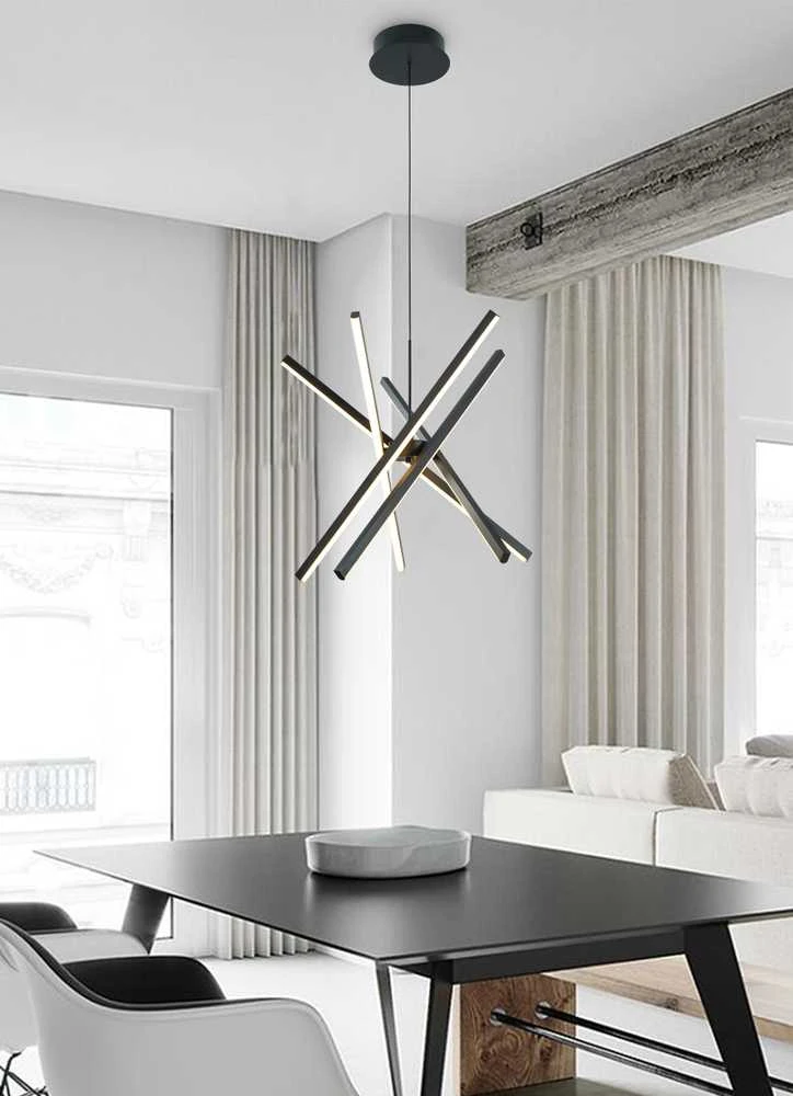 Pakabinamas šviestuvas Carruzzo PAKABINAMAS LED ŠVIESTUVAS SIBIU 48W 4000K JUODA