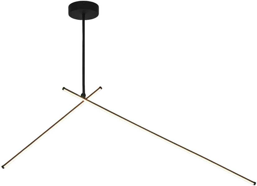 Lubinis šviestuvas Lampa sufitowa Domoletti CEILING LED LIGHT TANGER 100+60CM Juodas
