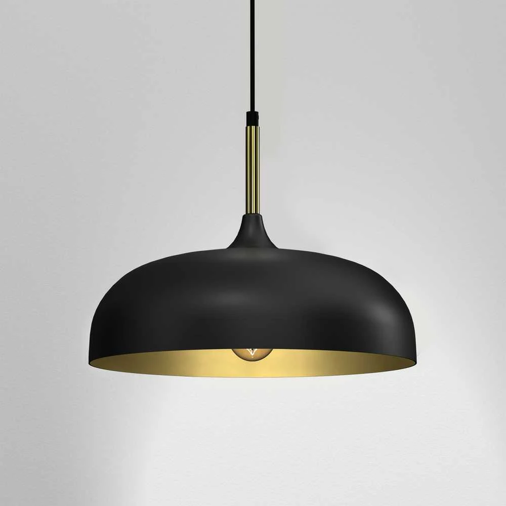 Lubinis šviestuvas Nezatříděno Carruzzo PENDANT LIGHT VOLOS E27 Juodas/GOLD