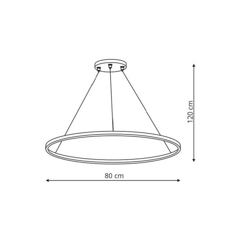 Lubinis šviestuvas Light_Presti Šviestuvas lubų Light Prestige Ring, 48 W, LED, 3 - 6K