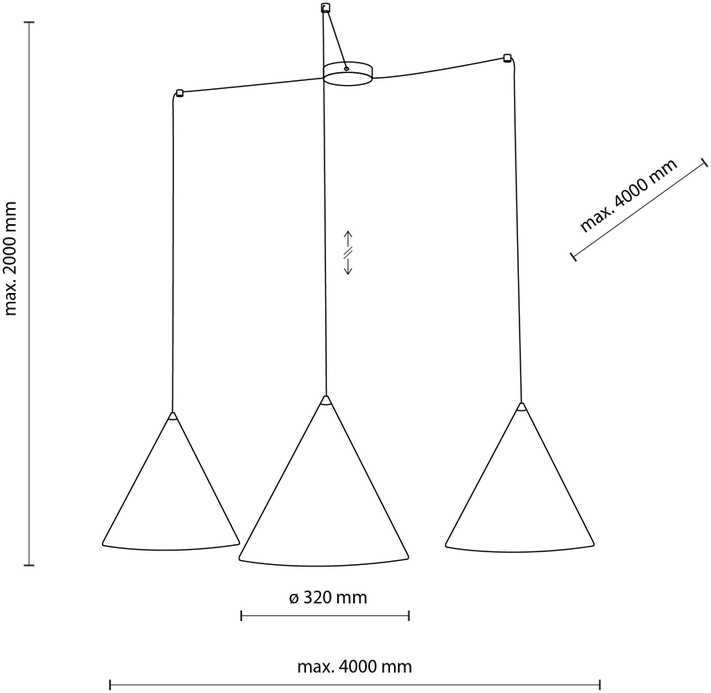Tk_Lighting Luminaire hanging TK Lighting Cono 6629. 45 W. E27