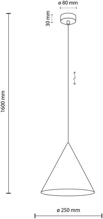 Lubinis šviestuvas Tk_Lighting Šviestuvas kabinamas TK Lighting Cono 6632, 15 W, E27