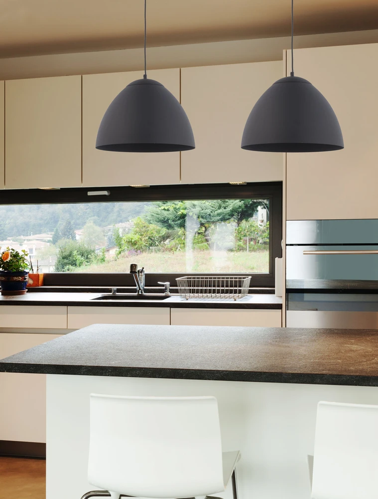 TK Lighting Lampa wisząca na E27 do salonu metalowy klosz FARO 3194