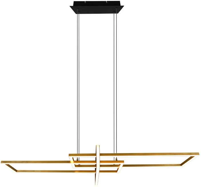 Pakabinamas šviestuvas Pakabinamas LED šviestuvas TRIO SALINAS, 34W, max 4200lm, 3000K, dimeriuojamas, 100x40xh150 cm