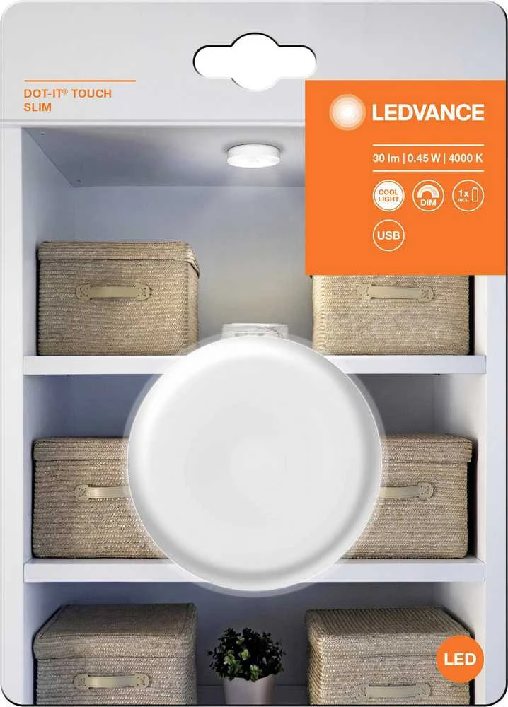 Lubinis šviestuvas Lemputė Ledvance Integruota LED, šaltai balta, 0.45 W, 32 lm