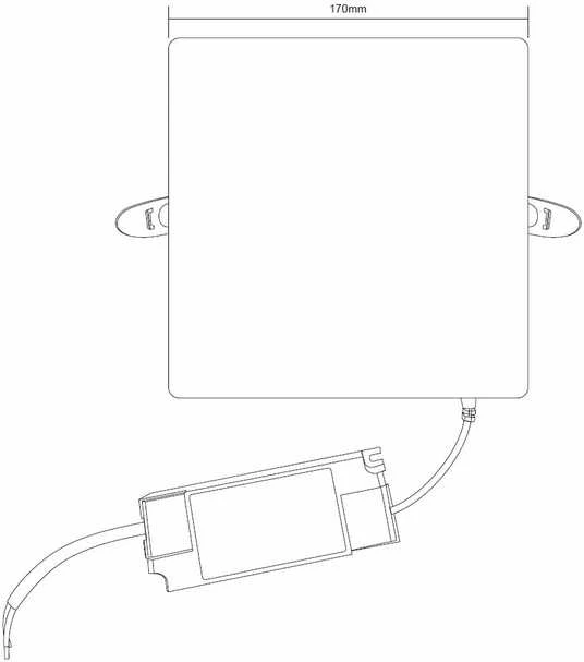 Įmontuojamas šviestuvas Domoletti FRAMELESS, 24W, 4000°K,LED