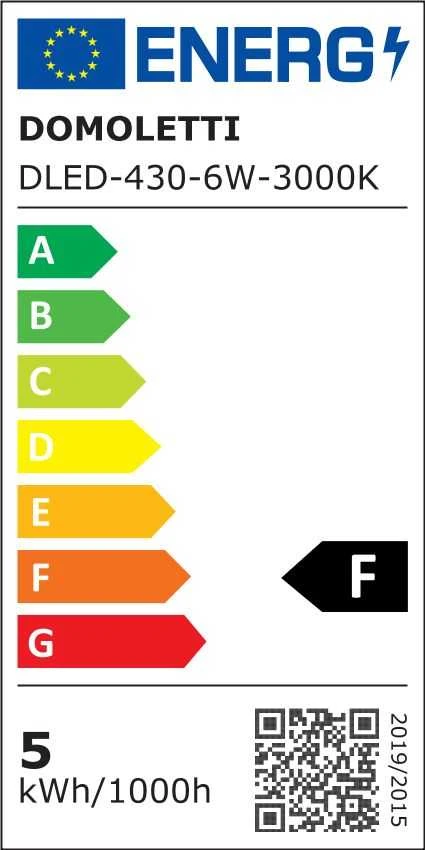 Lubinis šviestuvas Domoletti LED PANEL DLED-430 6W 3000K R