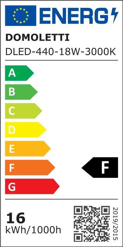 Lubinis šviestuvas Domoletti LED PANEL DLED-440 18W 3000K S