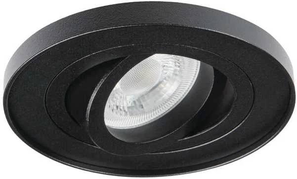 Šviestuvas įleidžiamas Kanlux Tiny Bord, 10W, GU10, juodas