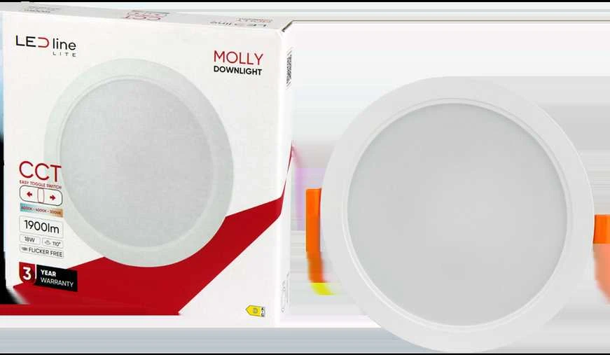 Led_Line Įmontuojamas šviestuvas LED Line MOLLY, 18W, 3000-6000°K,LED