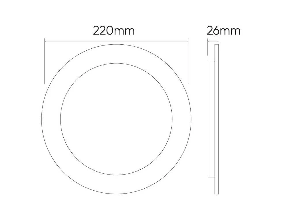 Led_Line Įmontuojamas šviestuvas LED Line MOLLY, 24W, 4000°K, LED