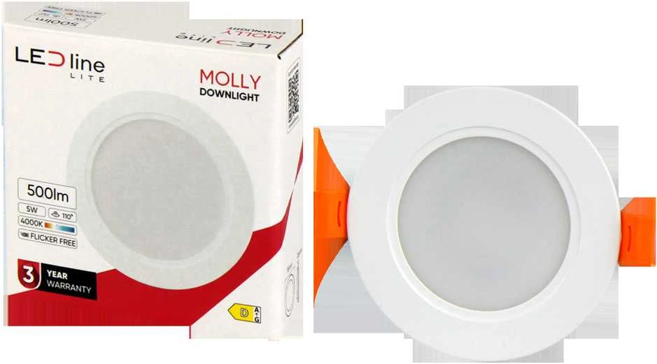 Led_Line Įmontuojamas šviestuvas LED Line MOLLY, 5W, 4000°K, LED
