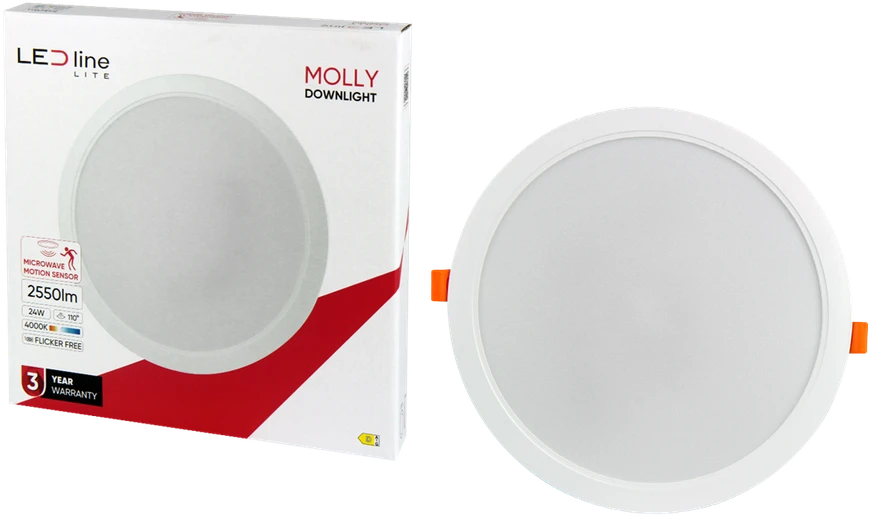 Led_Line Įmontuojamas šviestuvas LED Line MOLLY, 24W, 4000°K, LED