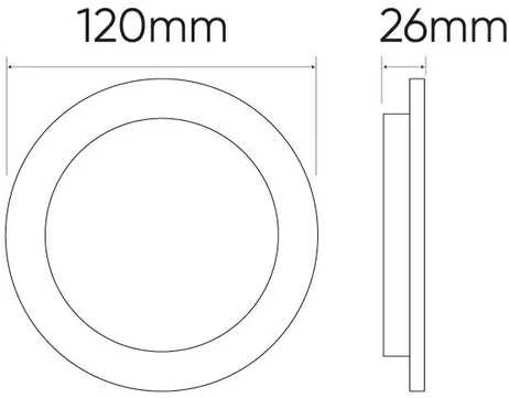 Led_Line Įmontuojamas šviestuvas LED Line MOLLY, 9W, 4000°K, LED