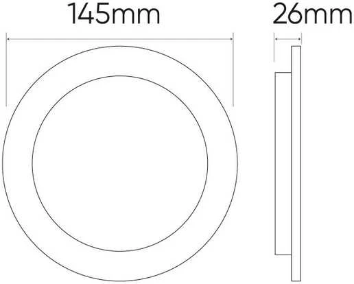 Led_Line Įmontuojamas šviestuvas LED Line MOLLY, 12W, 4000°K, LED