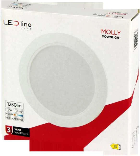 Led_Line Įmontuojamas šviestuvas LED Line MOLLY, 12W, 4000°K, LED