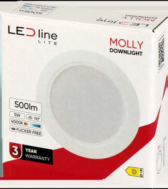 Led_Line Įmontuojamas šviestuvas LED Line MOLLY, 5W, 4000°K, LED