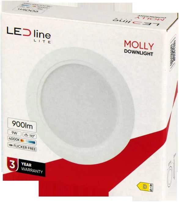 Led_Line Įmontuojamas šviestuvas LED Line MOLLY, 9W, 4000°K, LED