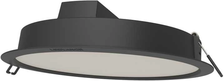 Ledvance 18W LED įleidžiama panelė DOWNLIGHT IP44 GEN2, juoda, 3000K, 100°