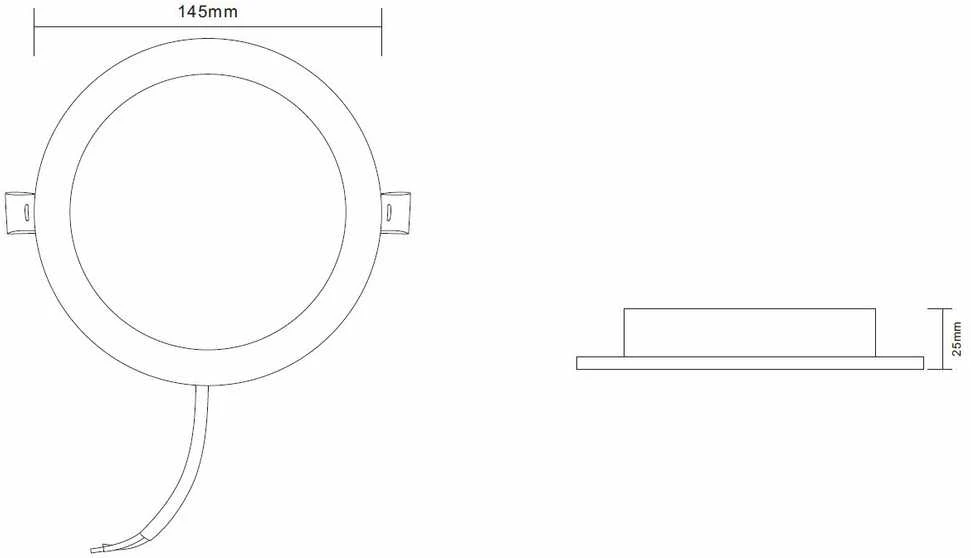Okko GTV RECESSED LED LIGHT EPIRUS 9W ROUND