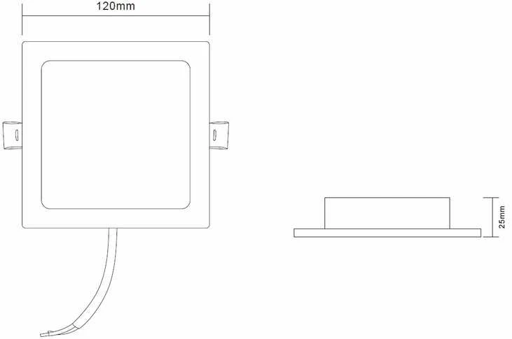 Okko Philips RECESSED LED LIGHT EPIRUS 6W SQUARE