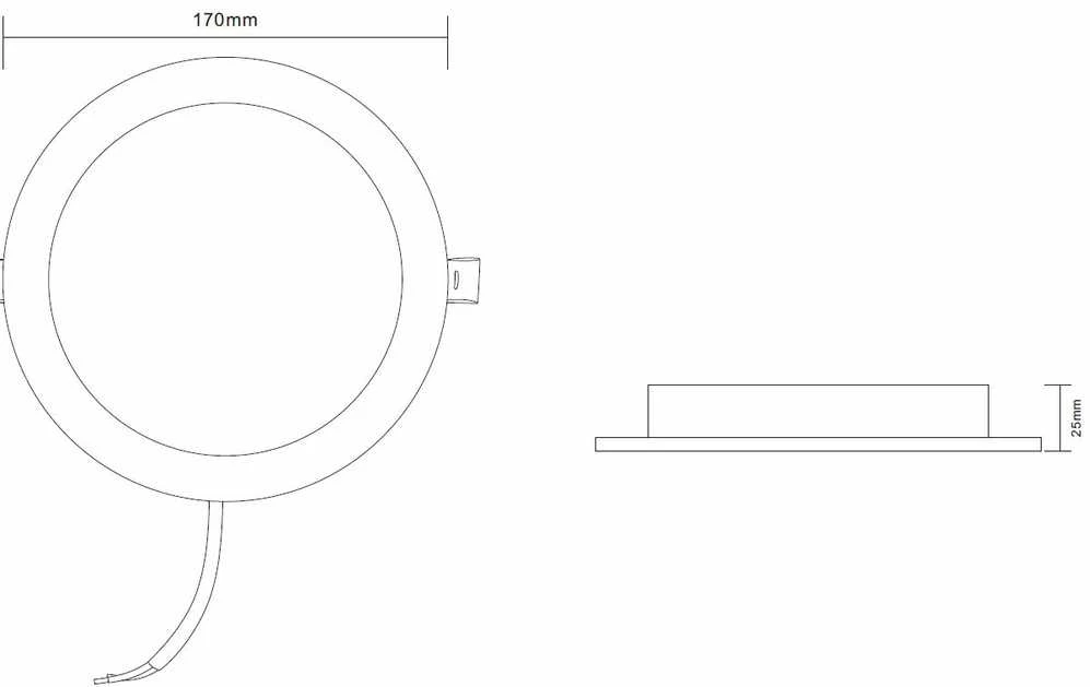 Okko GTV RECESSED LED LIGHT EPIRUS 12W ROUND