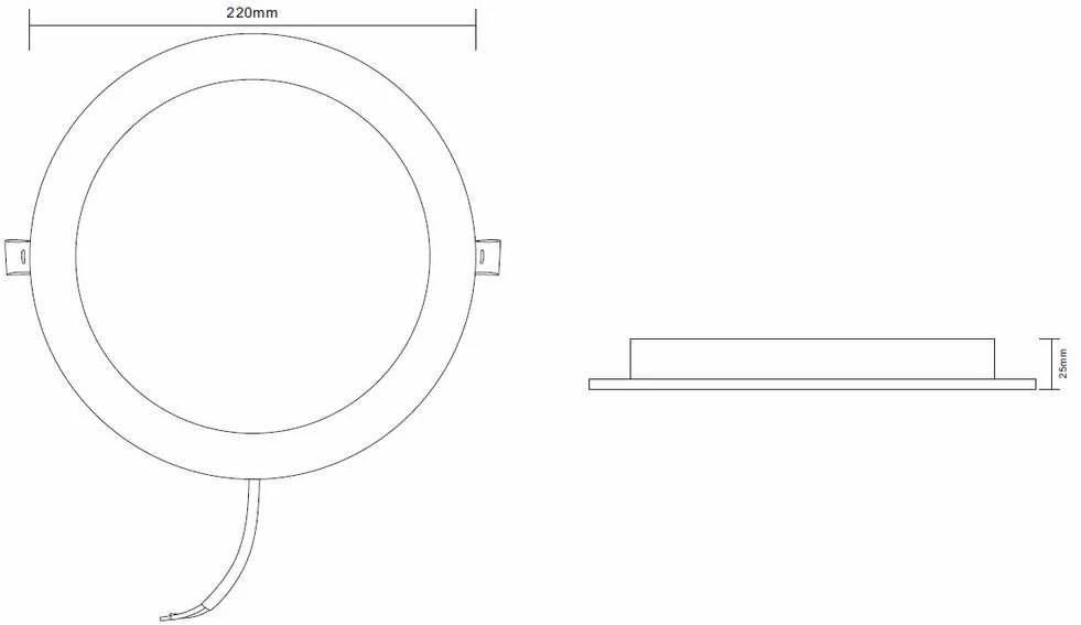 Okko Tope RECESSED LED LIGHT EPIRUS 18W ROUND