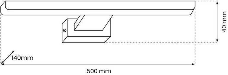 Sieninis šviestuvas Carruzzo WALL LED LIGHT VAN 50CM 12W 30K GOLD
