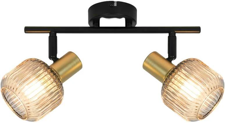 Lubinis šviestuvas Domoletti SPOT LIGHT SHADOW 2XE14 Juodas/GOLD
