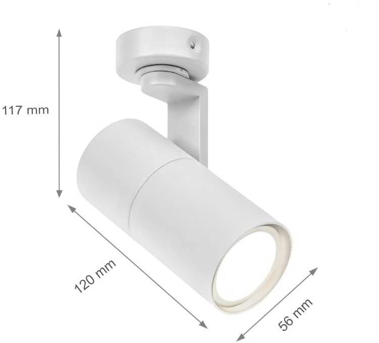 Lubinis šviestuvas Spectrum Led Pakankamas lempos spektras LED medinis MINI II GU10 Baza Baltas Himp