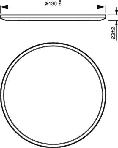 Lubinis šviestuvas Philips Ceiling Light. LED. 22W. 2700K. 2000lm. Ø43