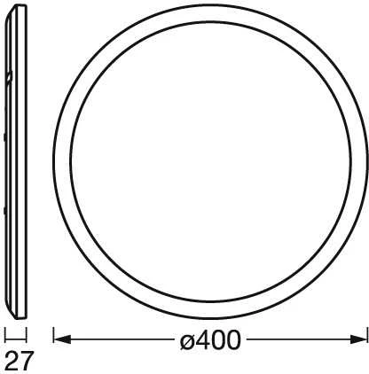 Lubinis šviestuvas Šviestuvas plafonas Ledvance ORBIS ULTRA SLIM CLICKDIM, 22 W