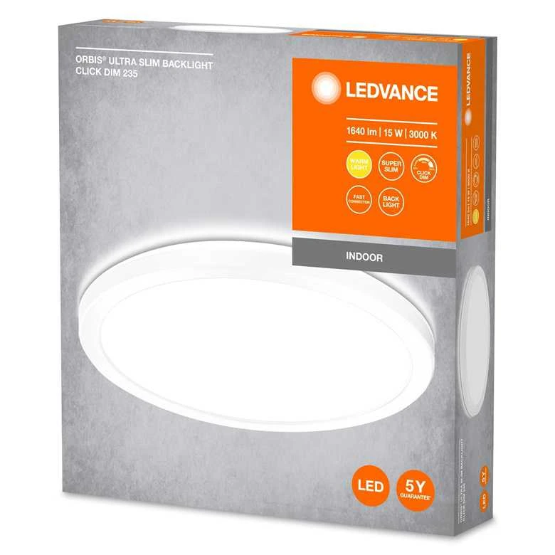 Šviestuvas plafonas Ledvance/Osram Orbis Ultra Slim Clickdim, 15 W, LED, 3000 °K